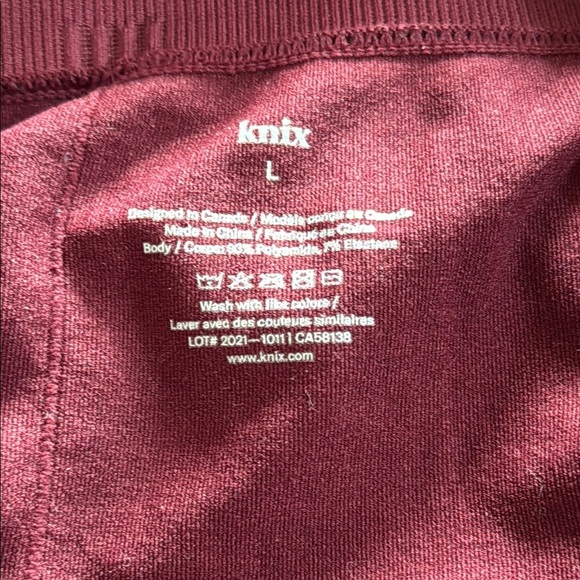 NWT Knix Good to Go Seamless Leggings - Dark Cherry - Picture 5 of 5